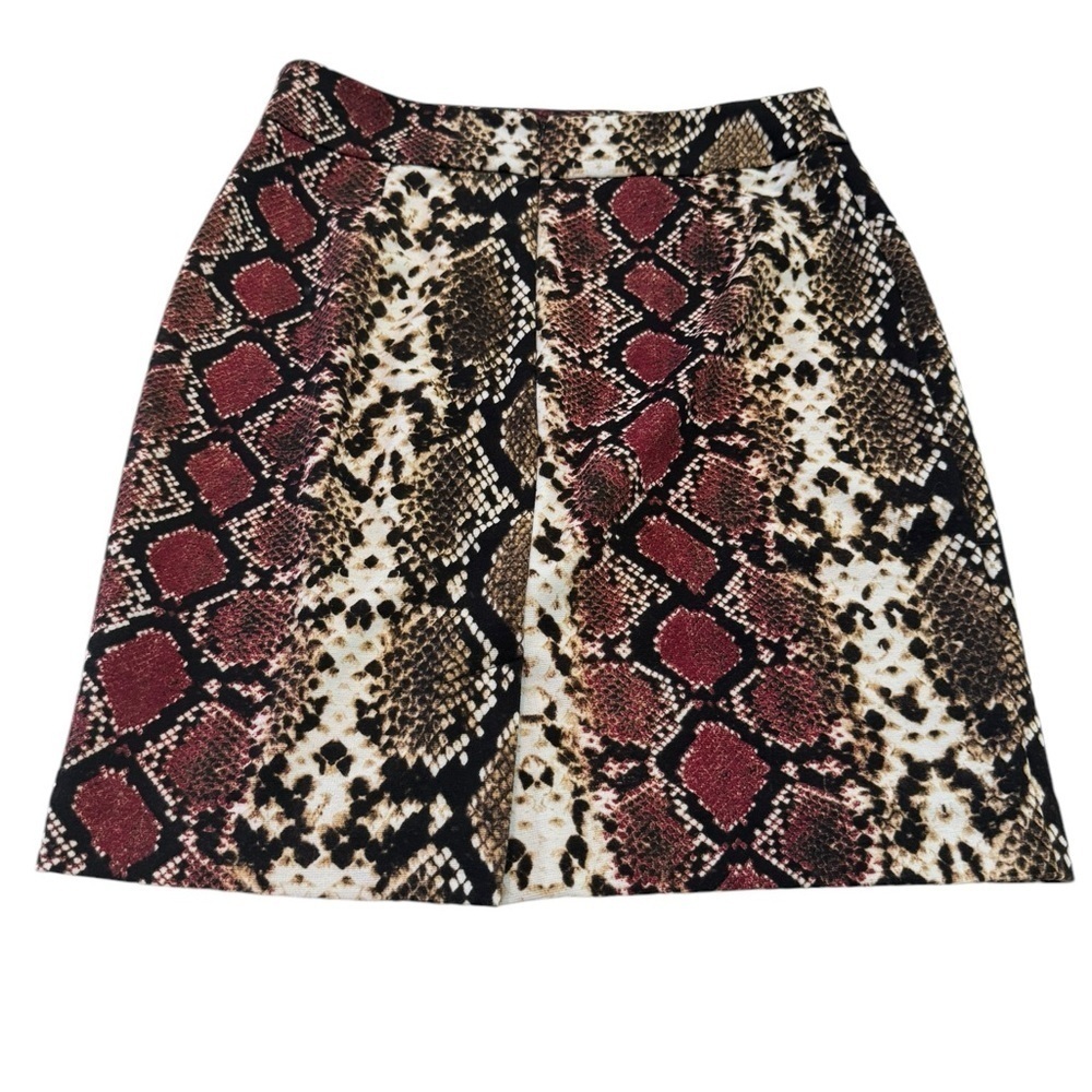 Calvin Klein Pencil Skirt Size 4 Snakeskin - Picture 2 of 6